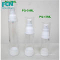15ml 30 ml small plastic airless bottle cosmetic bottle clear round